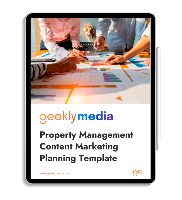 Mockup-Property Management Content Marketing Planning Template